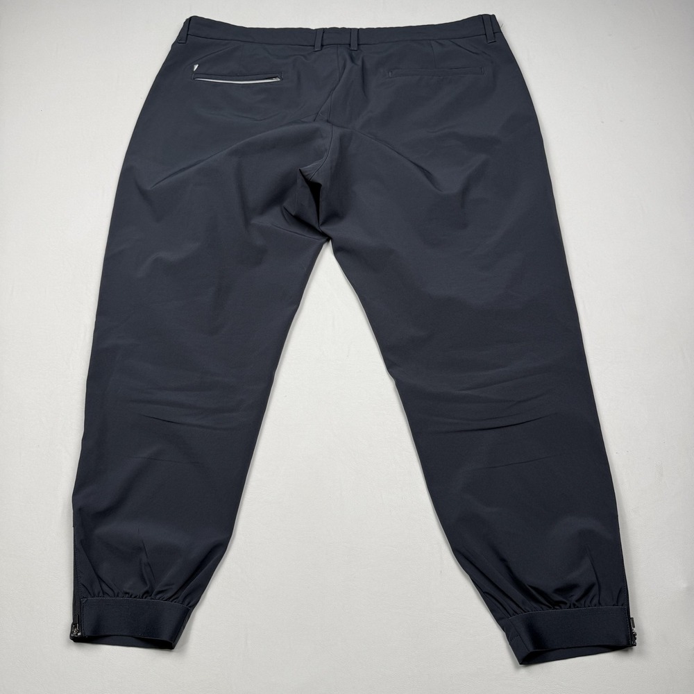 PRIMO Pants Mens 40 Short Gray Jogger Golf Stretch Zip Pocket Cuffed - Picture 7 of 8
